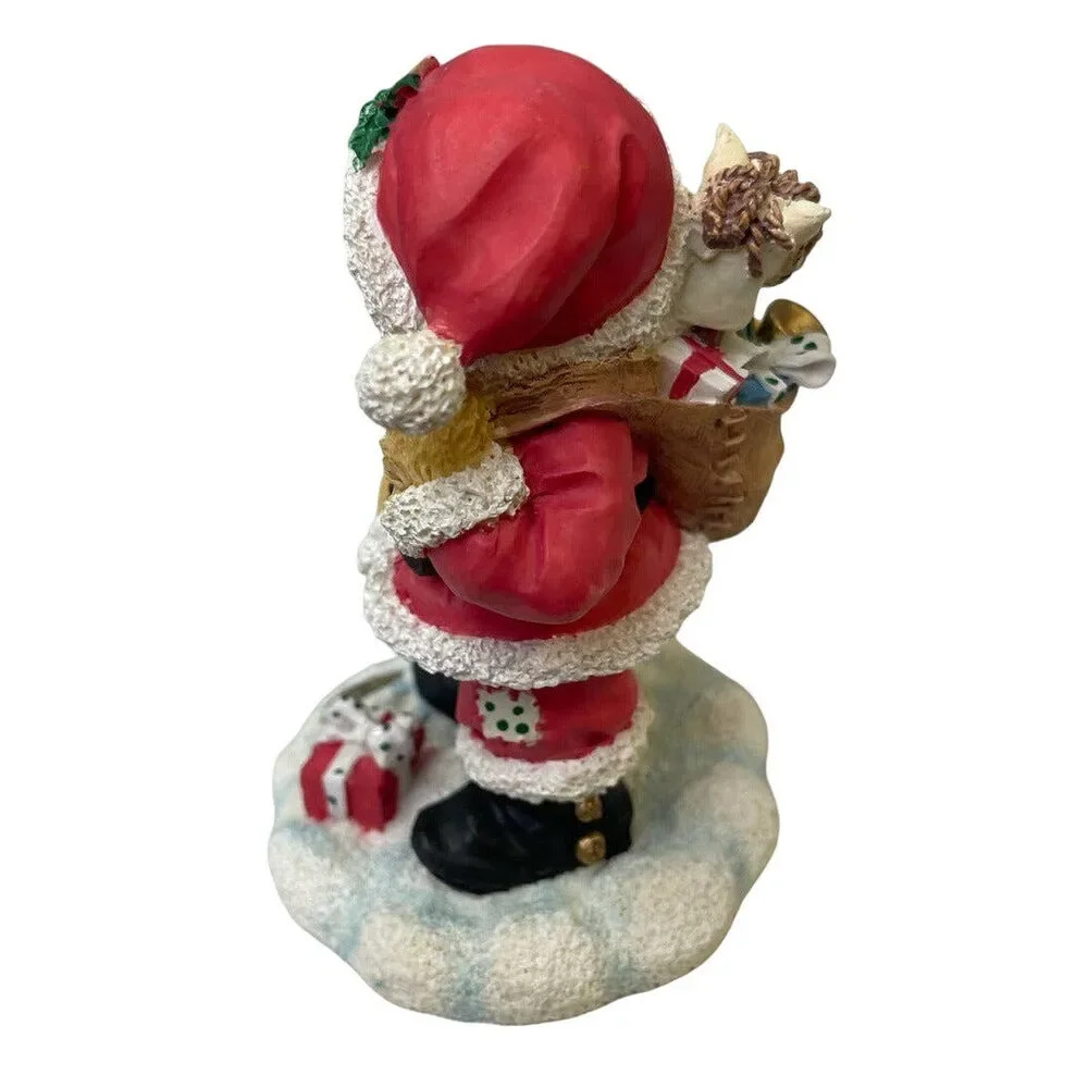 Vintage 1995 Cherished Teddies Nickolas Christmas Santa You're Top Of My List